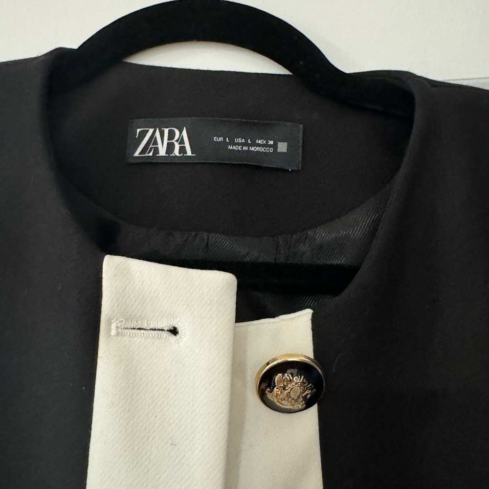 Zara black and white blazer - Picture 4 of 4